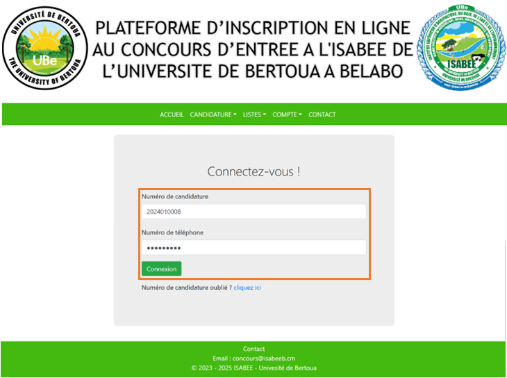connexion